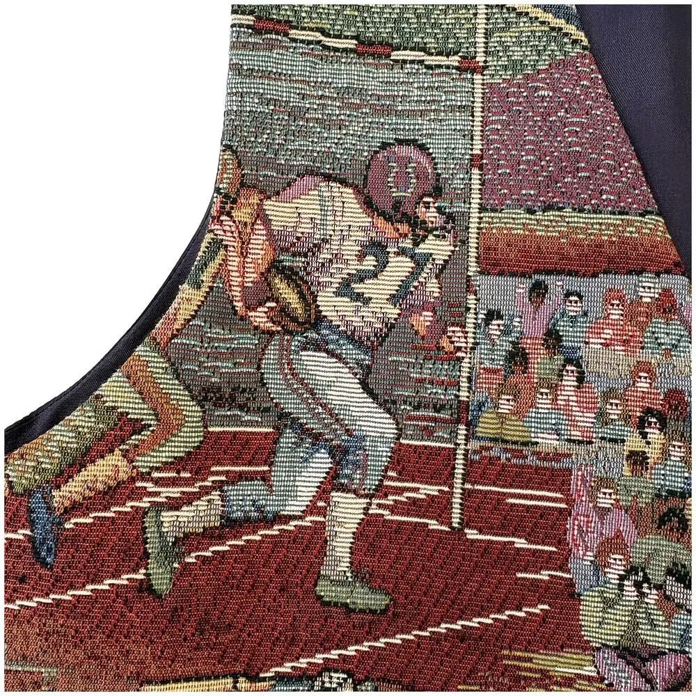 Vintage 90s Tapestry Sports Vest Mens L Navy Football Baseball Made in USA